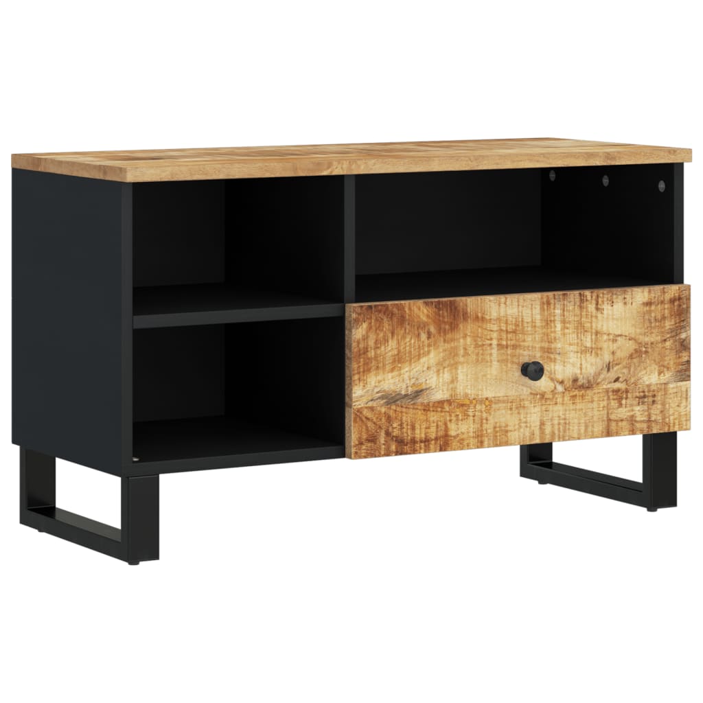 TV Cabinet 80x33x46 cm Solid Wood Mango&Engineered Wood