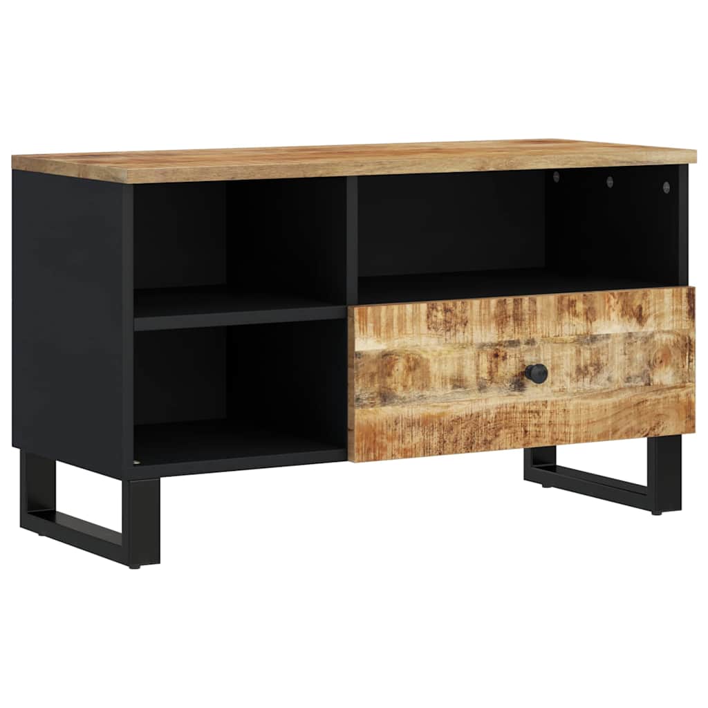 TV Cabinet 80x33x46 cm Solid Wood Mango&Engineered Wood