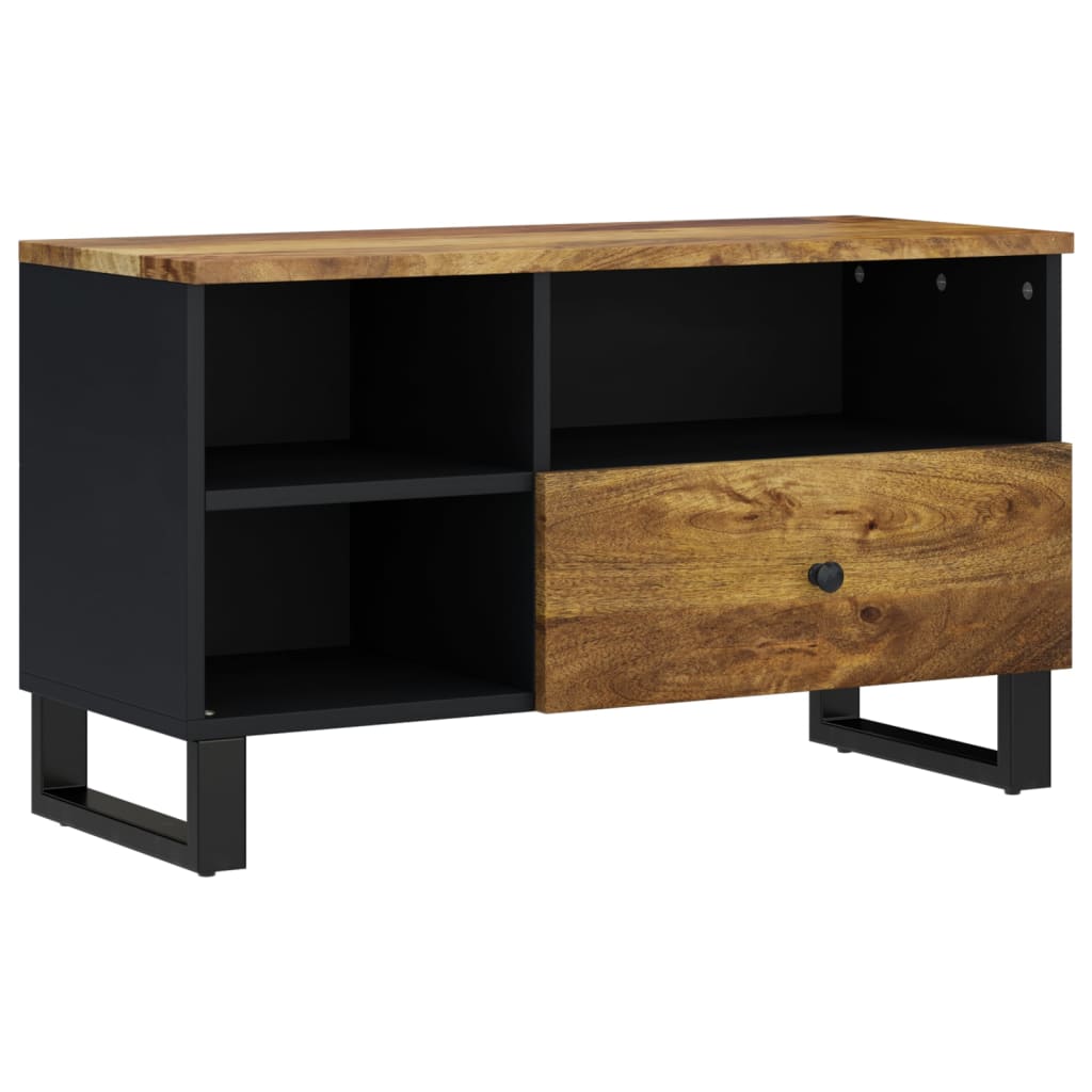 TV Cabinet 80x33x46 cm Solid Wood Mango&Engineered Wood