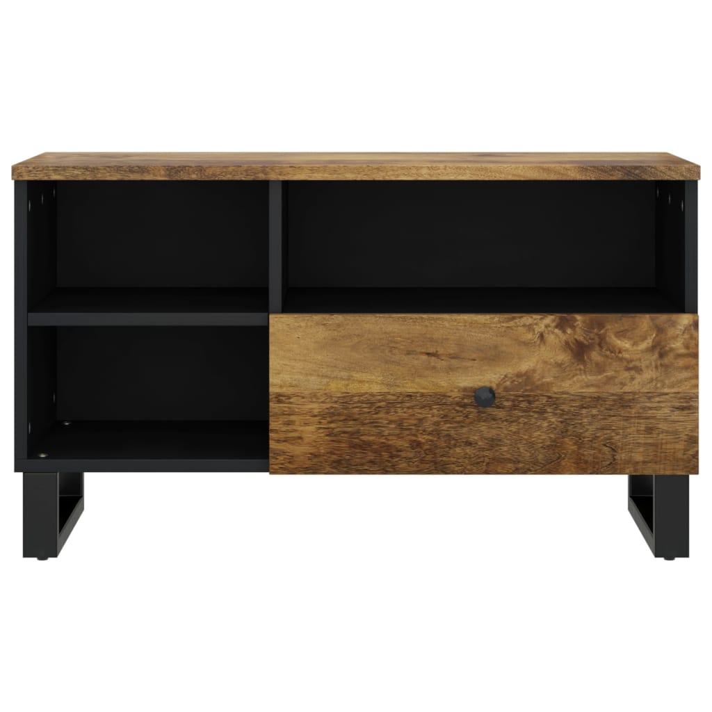 TV Cabinet 80x33x46 cm Solid Wood Mango&Engineered Wood