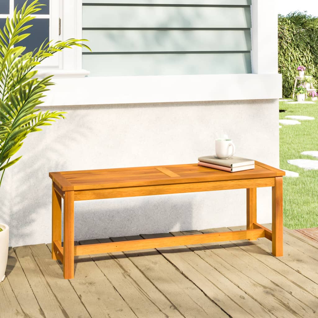 vidaXL Garden Bench 110x35x45 cm Solid Wood Acacia