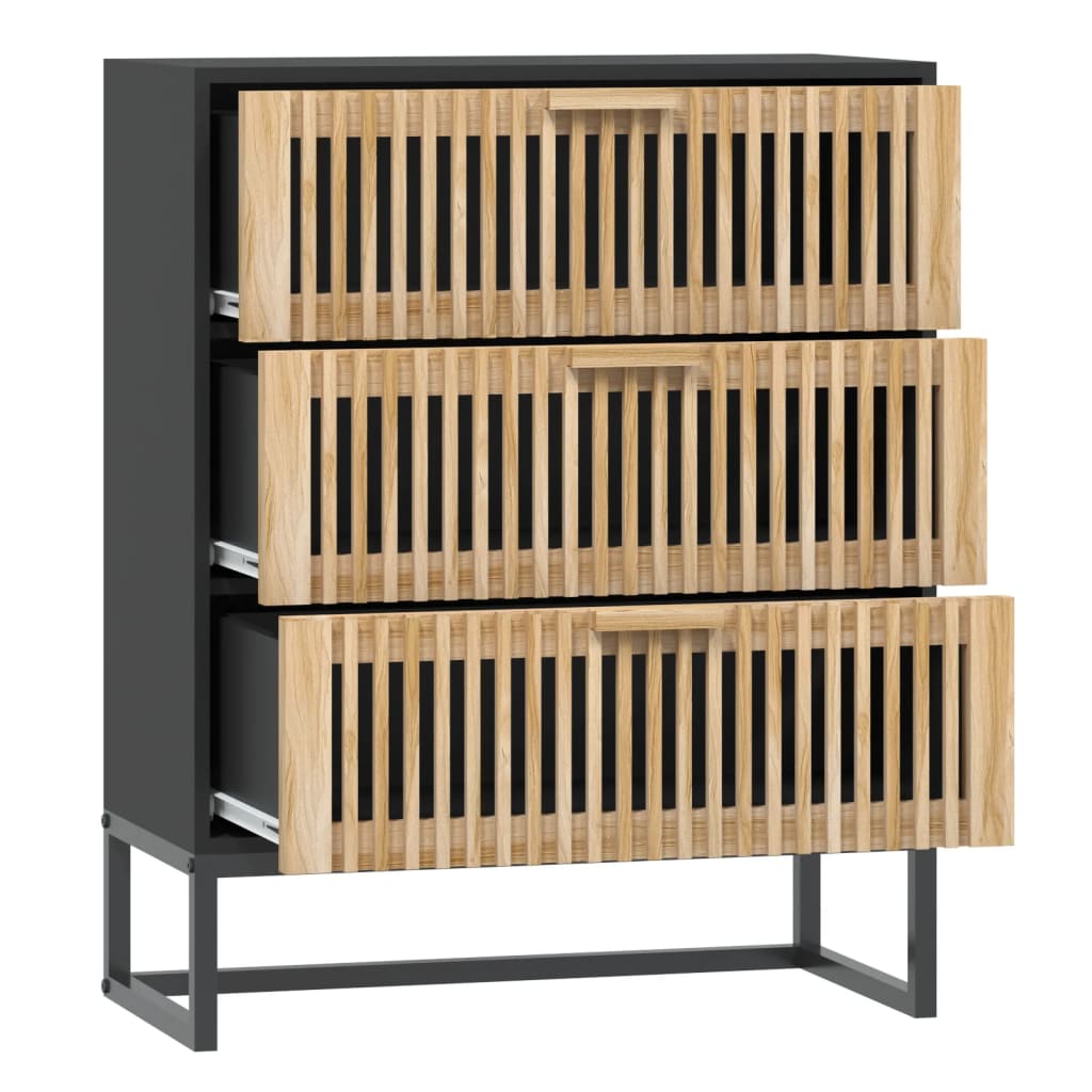 Sideboard Black 60x30x75 cm Engineered Wood