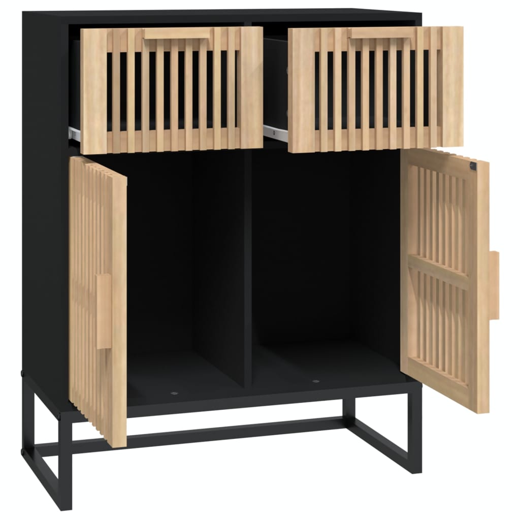 vidaXL Sideboard Black 60x30x75 cm Engineered Wood