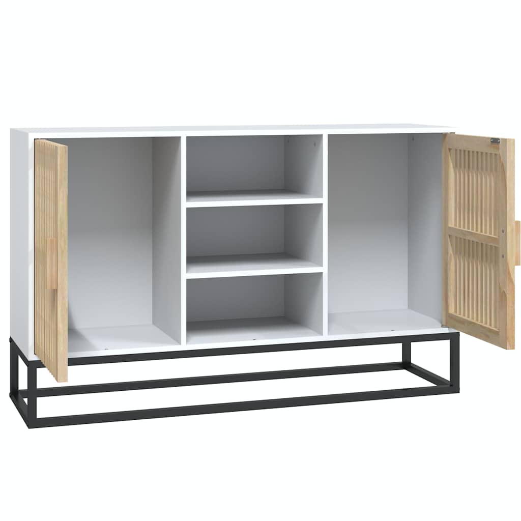 Sideboard White 105x30x65 cm Engineered Wood