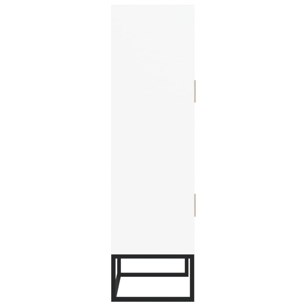 Highboard White 70x35x125 cm Engineered Wood