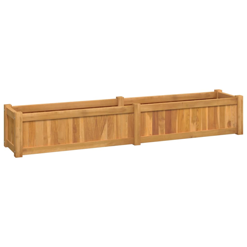 vidaXL Raised Bed 150x30x25 cm Solid Wood Teak