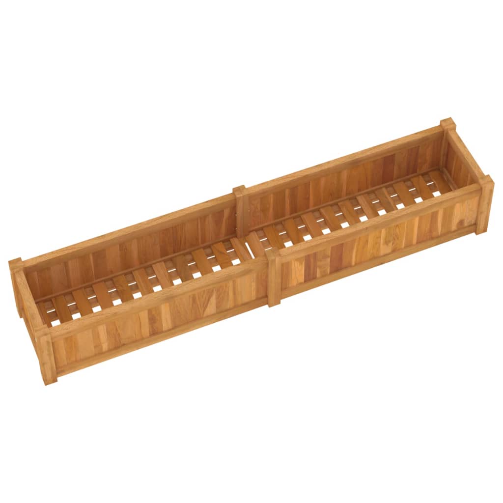 vidaXL Raised Bed 150x30x25 cm Solid Wood Teak