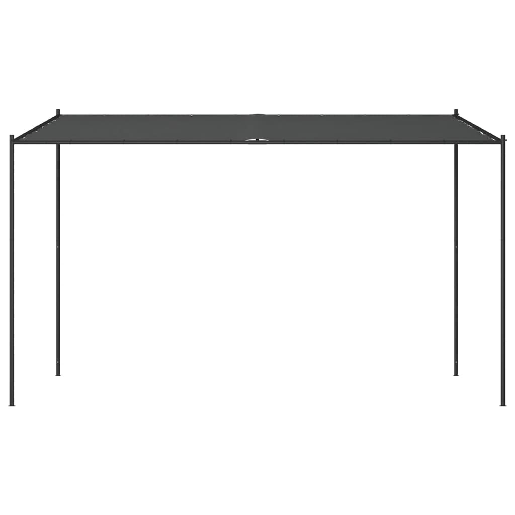 vidaXL Gazebo Anthracite 4x4 m 180 g/m² Fabric and Steel