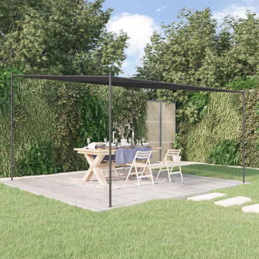 vidaXL Gazebo Anthracite 4x4 m 180 g/m² Fabric and Steel