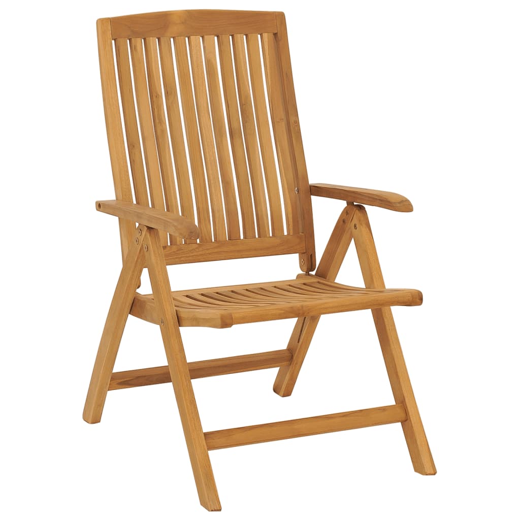 Reclining Garden Chair | Set of 4 | Teak | Solid teak wood | Medium