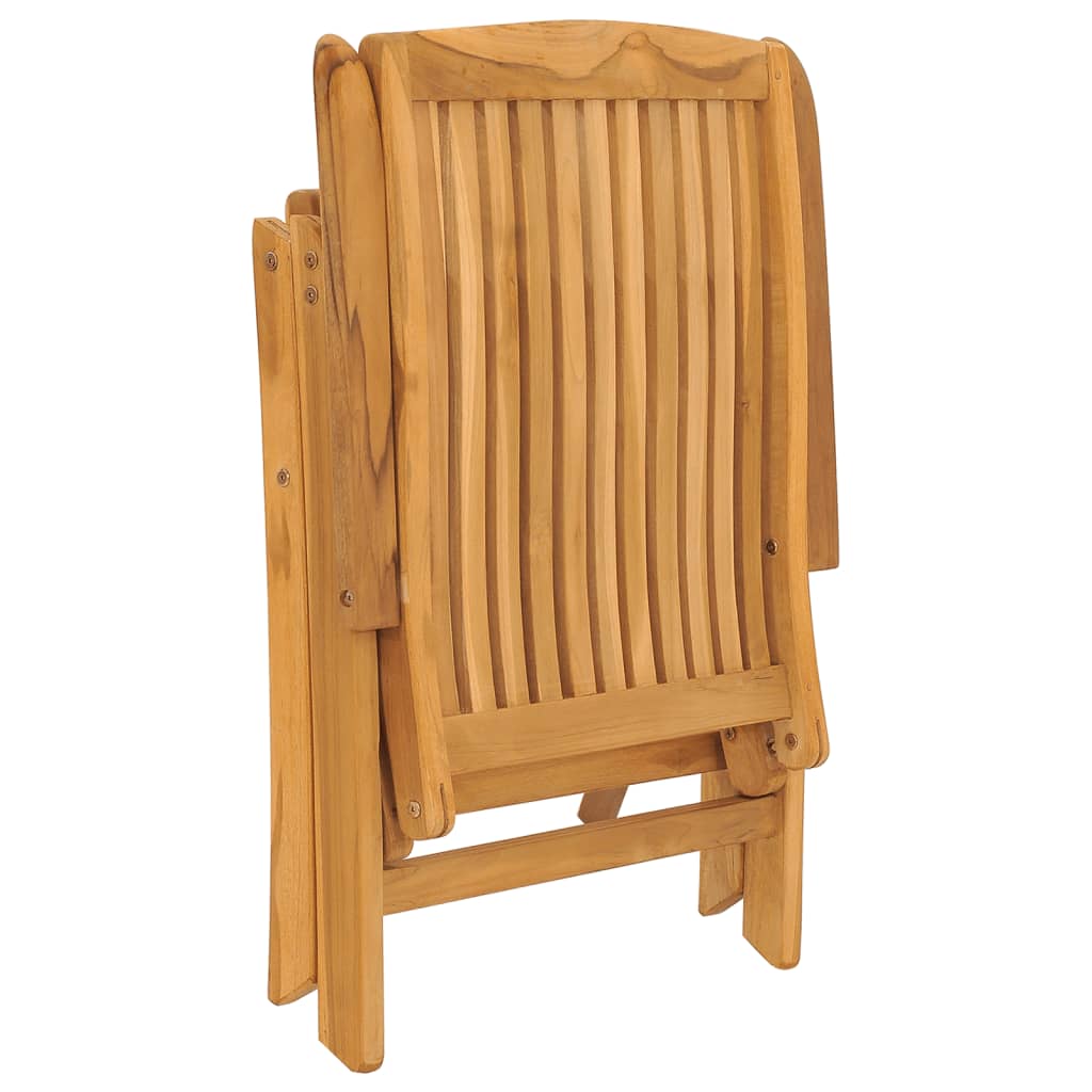 Reclining Garden Chair | Set of 8 | Teak | Solid teak wood
