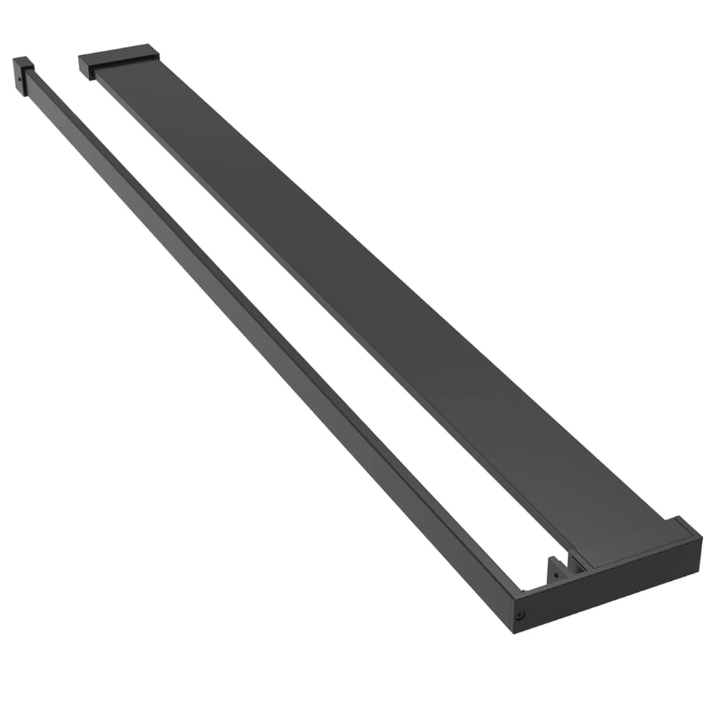 Shower Shelf for Walk-in Shower Wall Black 90 cm Aluminium