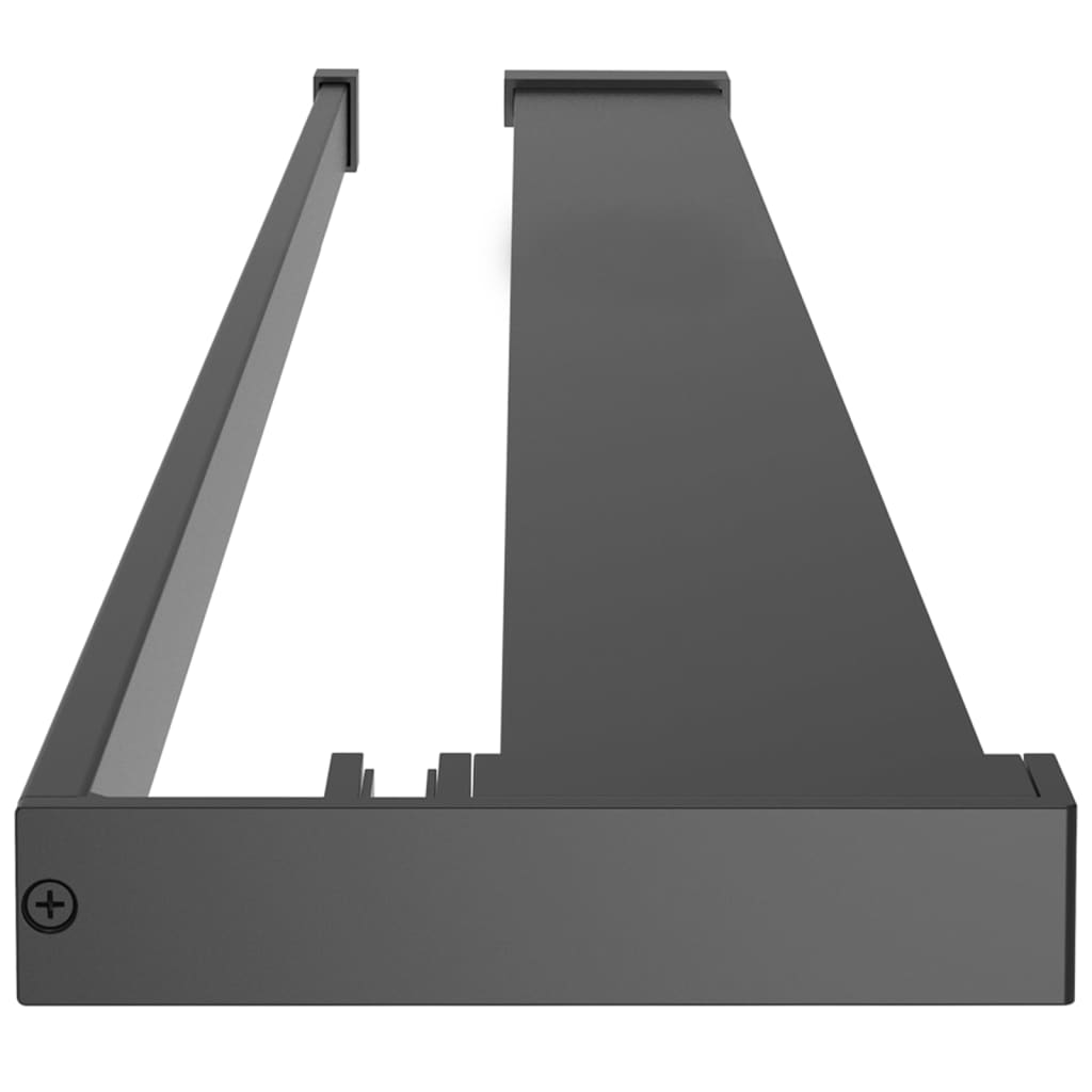 Shower Shelf for Walk-in Shower Wall Black 90 cm Aluminium