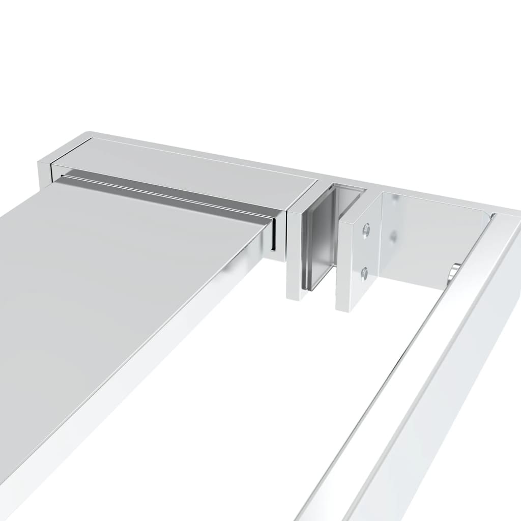 Shower Shelf for Walk-in Shower Wall Chrome 90 cm Aluminium