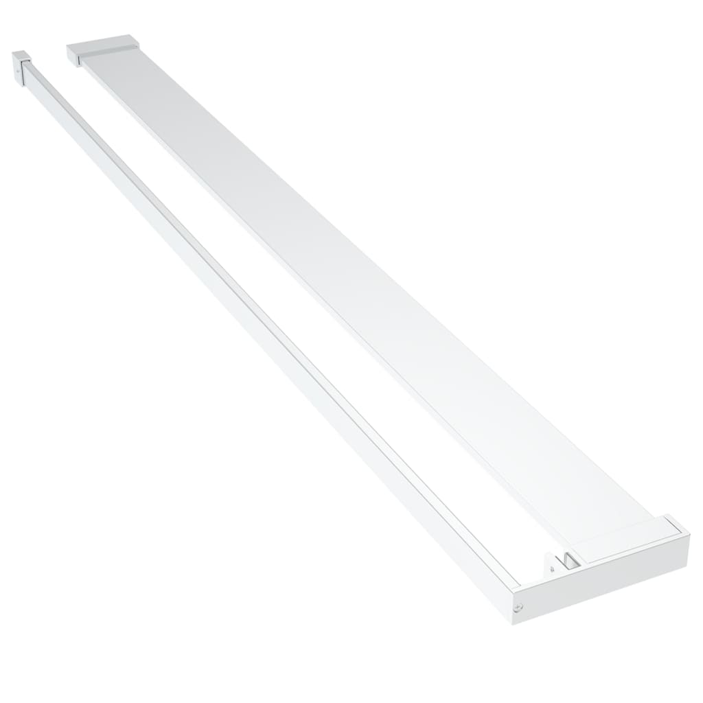 Shower Shelf for Walk-in Shower Wall Chrome 100 cm Aluminium
