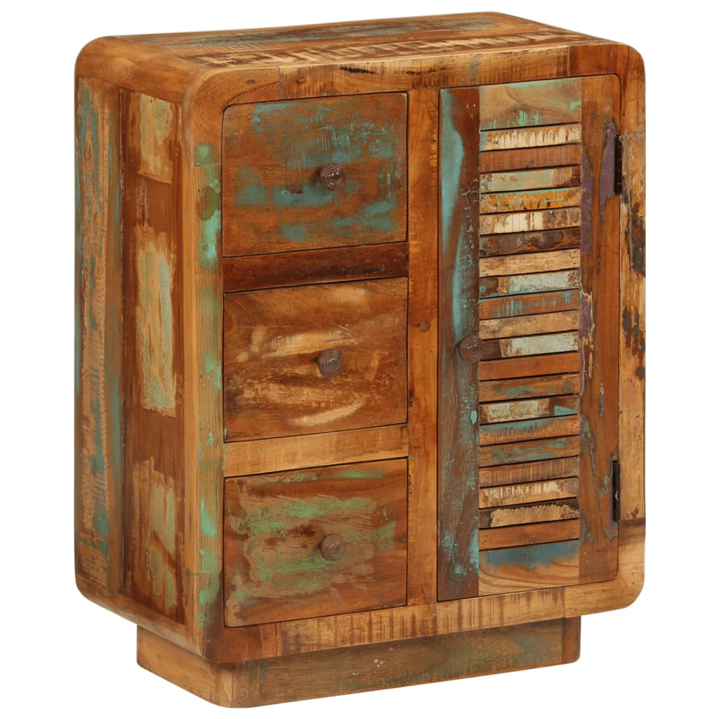 Sideboard with 3 Drawers 55x30x70 cm Solid Wood Reclaimed