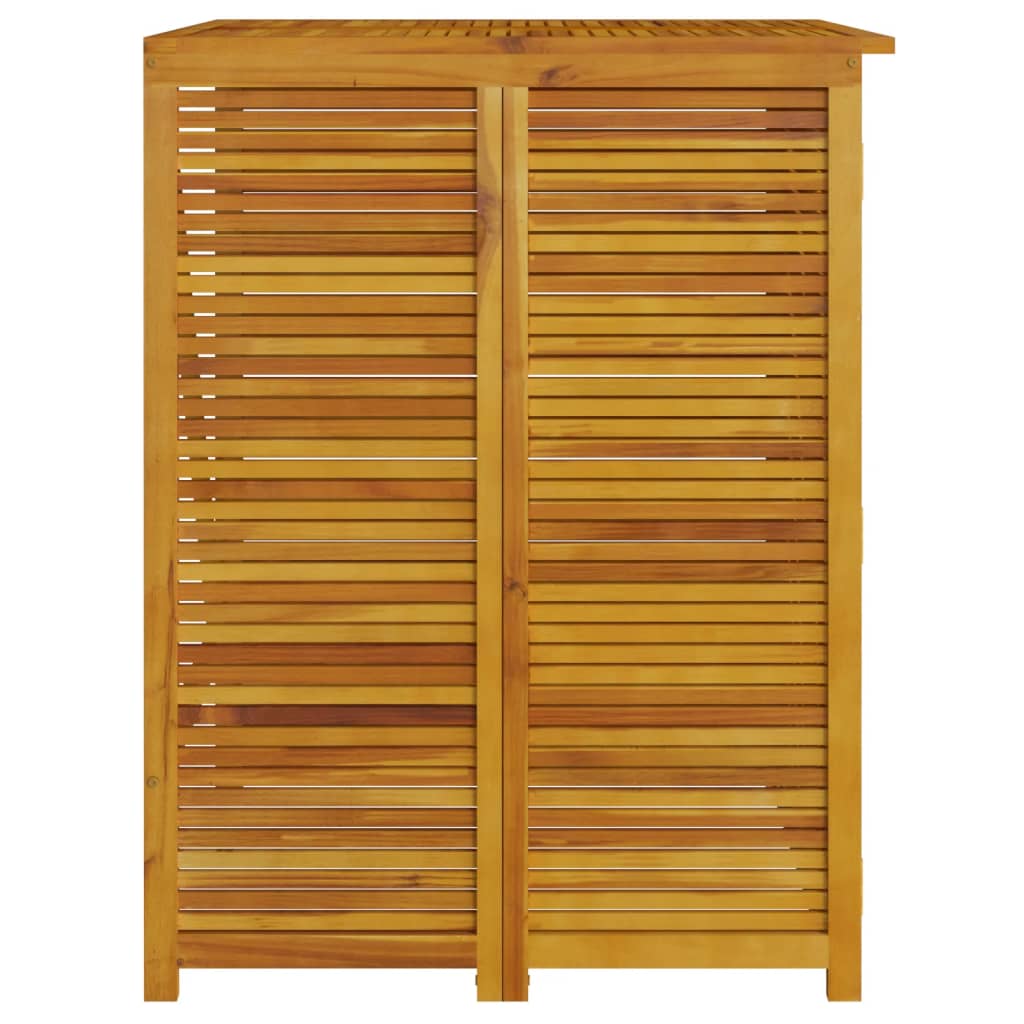 vidaXL Single Garbage Bin Shed 70x89x117 cm Solid Wood Acacia