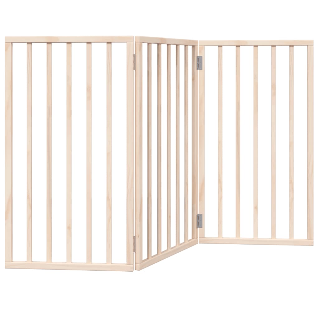 vidaXL Dog Gate Foldable 3 Panels 150 cm Poplar Wood