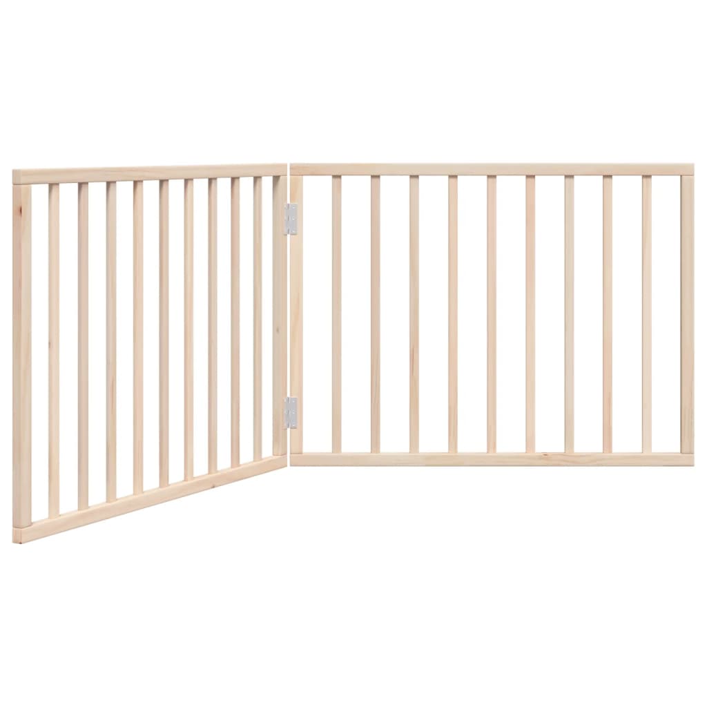 vidaXL Dog Gate Foldable 2 Panels 160 cm Poplar Wood