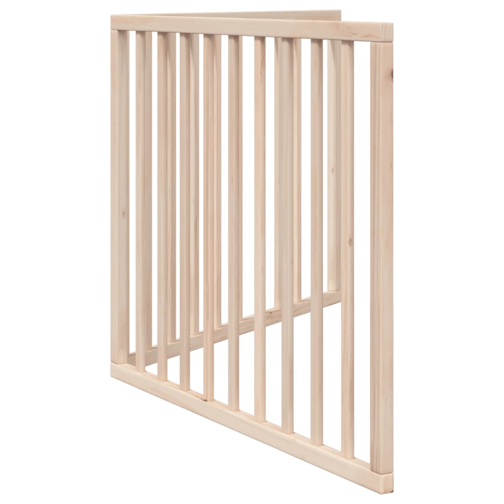 vidaXL Dog Gate Foldable 2 Panels 160 cm Poplar Wood