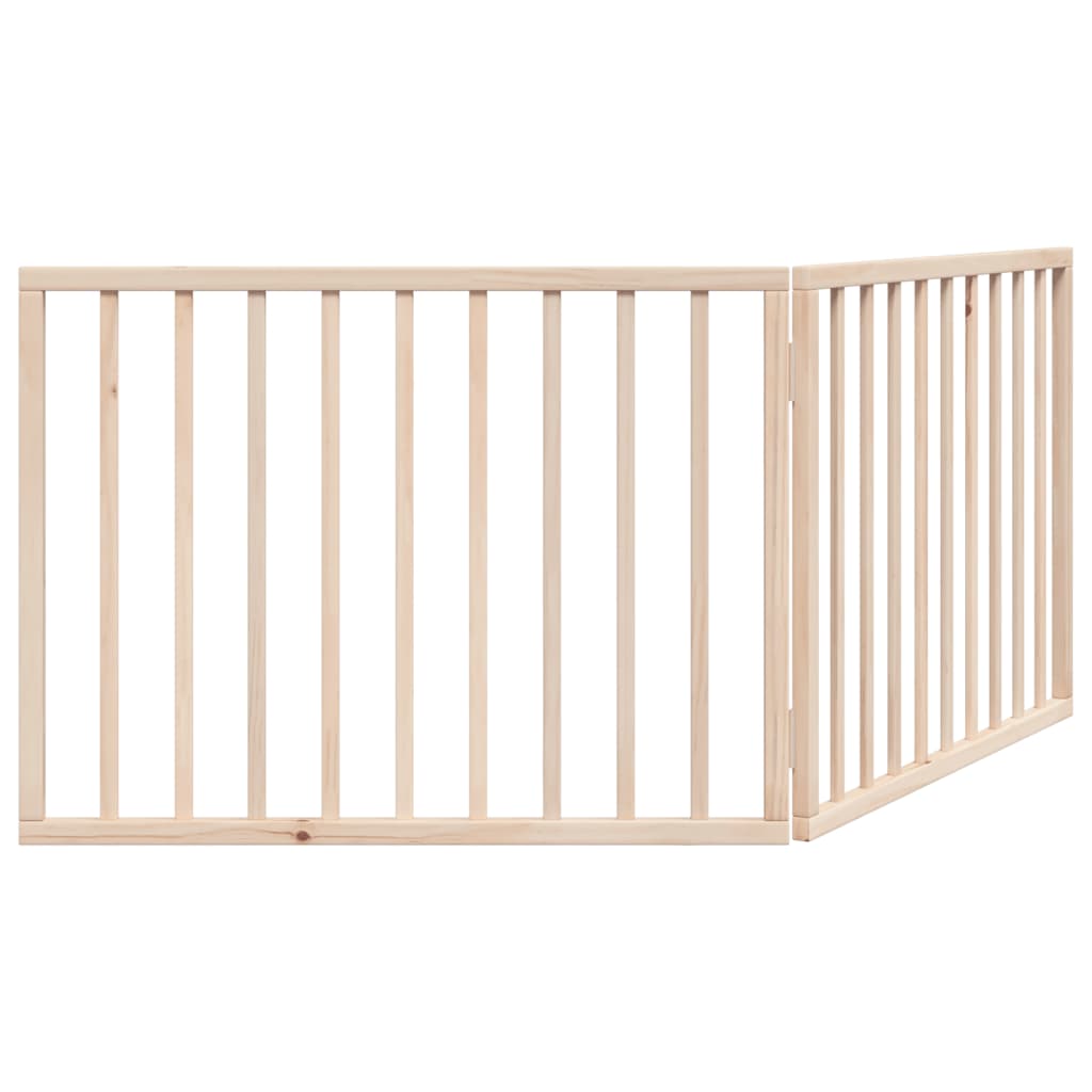 vidaXL Dog Gate Foldable 2 Panels 160 cm Poplar Wood