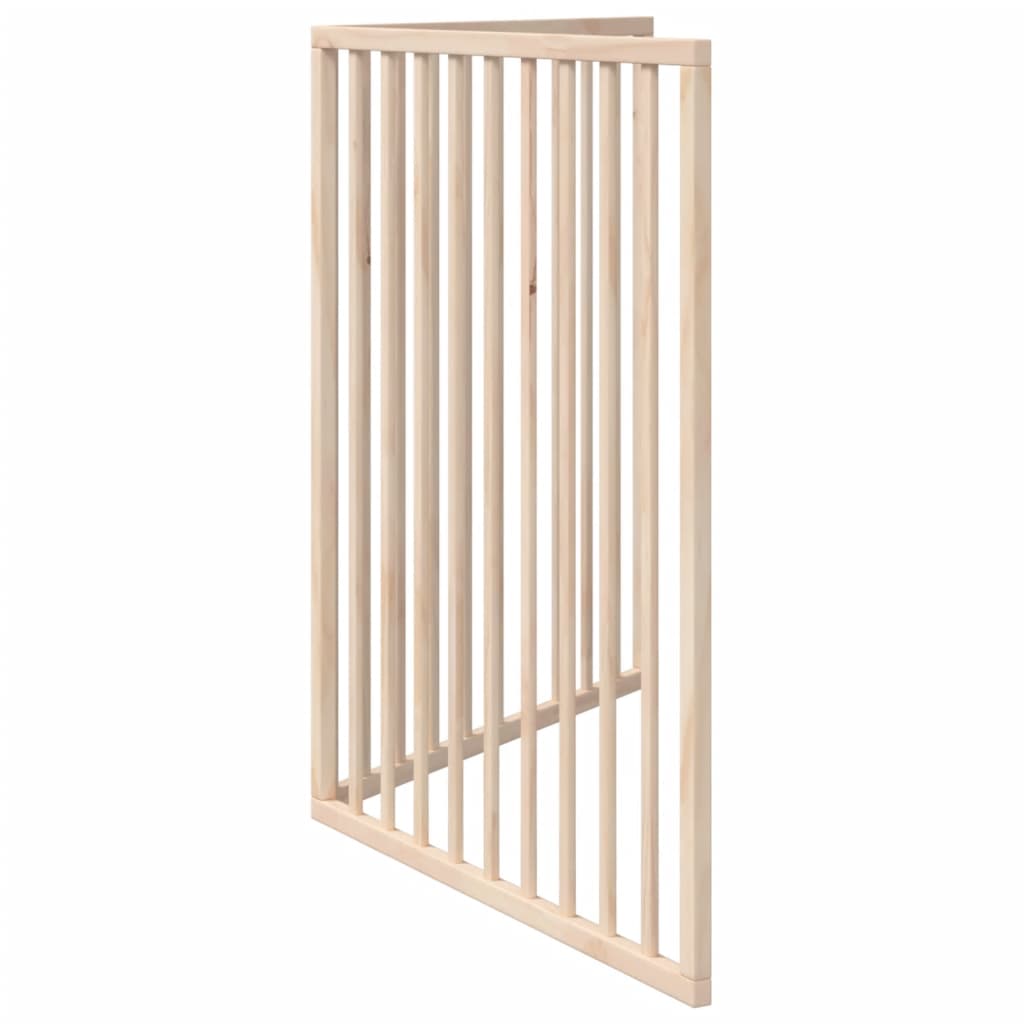 vidaXL Dog Gate Foldable 2 Panels 160 cm Poplar Wood