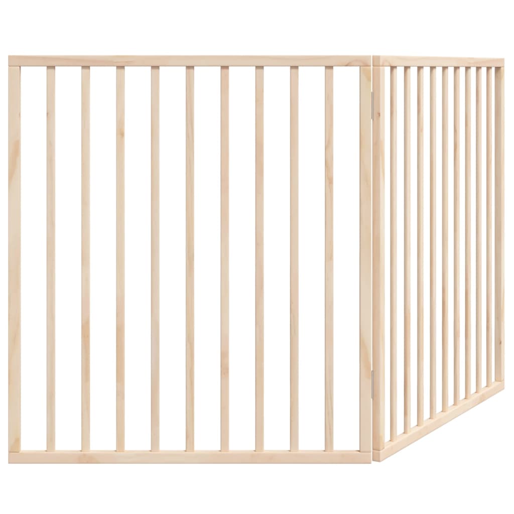 vidaXL Dog Gate Foldable 2 Panels 160 cm Poplar Wood