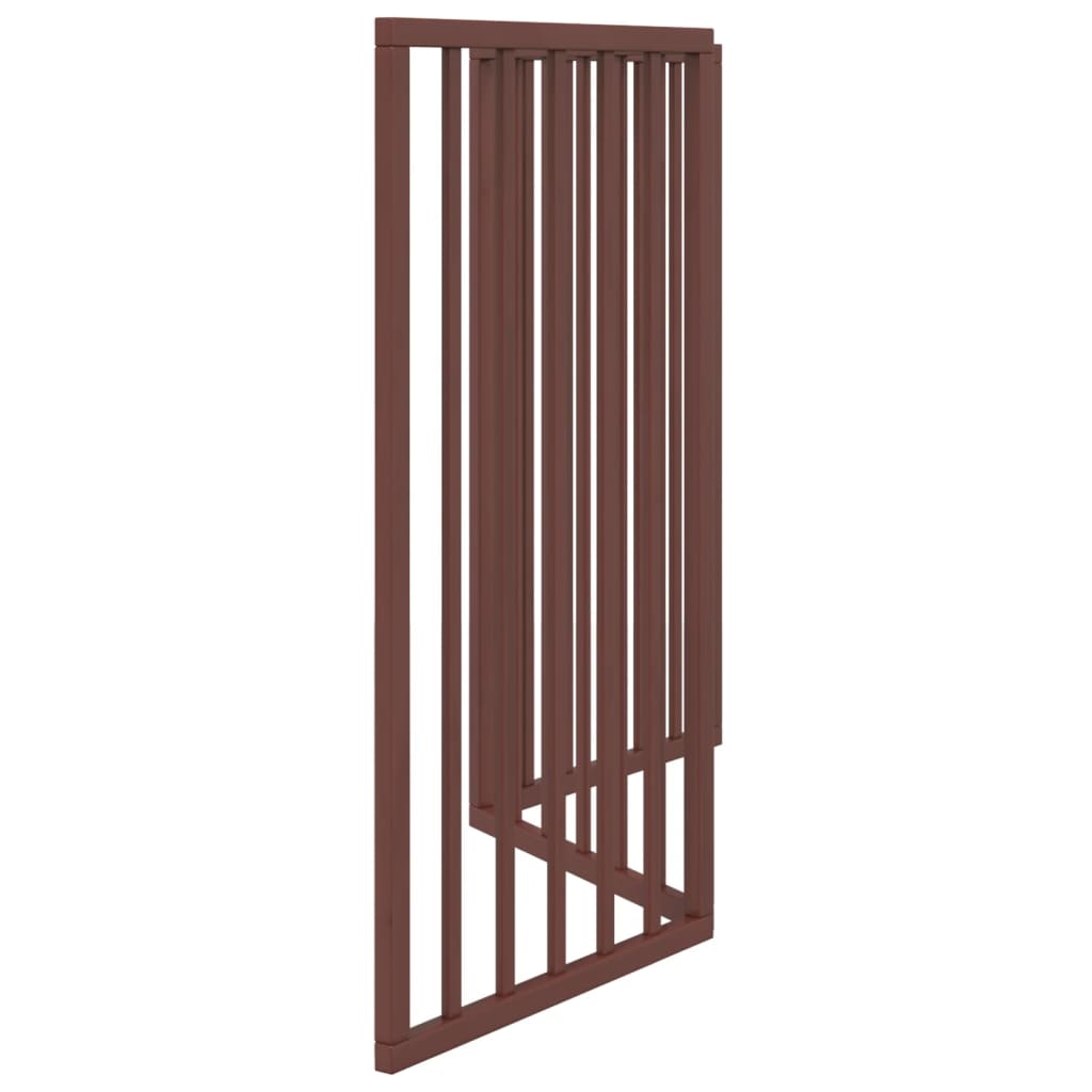 vidaXL Dog Gate Foldable 3 Panels Brown 150 cm Poplar Wood