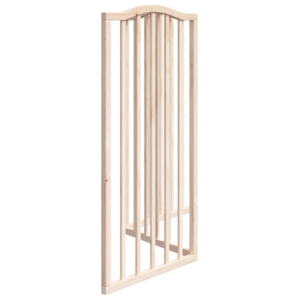 Dog Gate Foldable 3 Panels 150 cm Poplar Wood