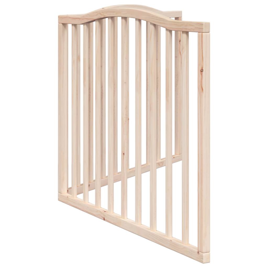 vidaXL Dog Gate Foldable 2 Panels 160 cm Poplar Wood