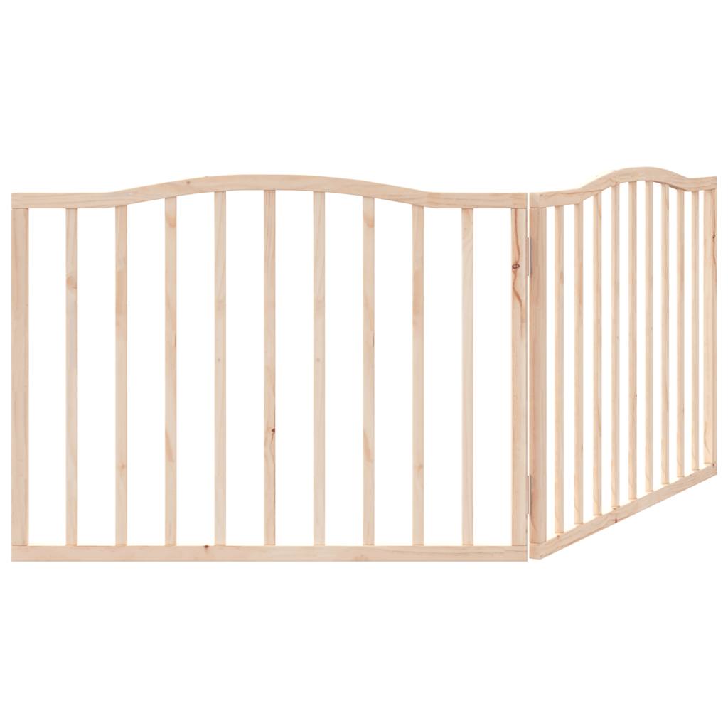 vidaXL Dog Gate Foldable 2 Panels 160 cm Poplar Wood