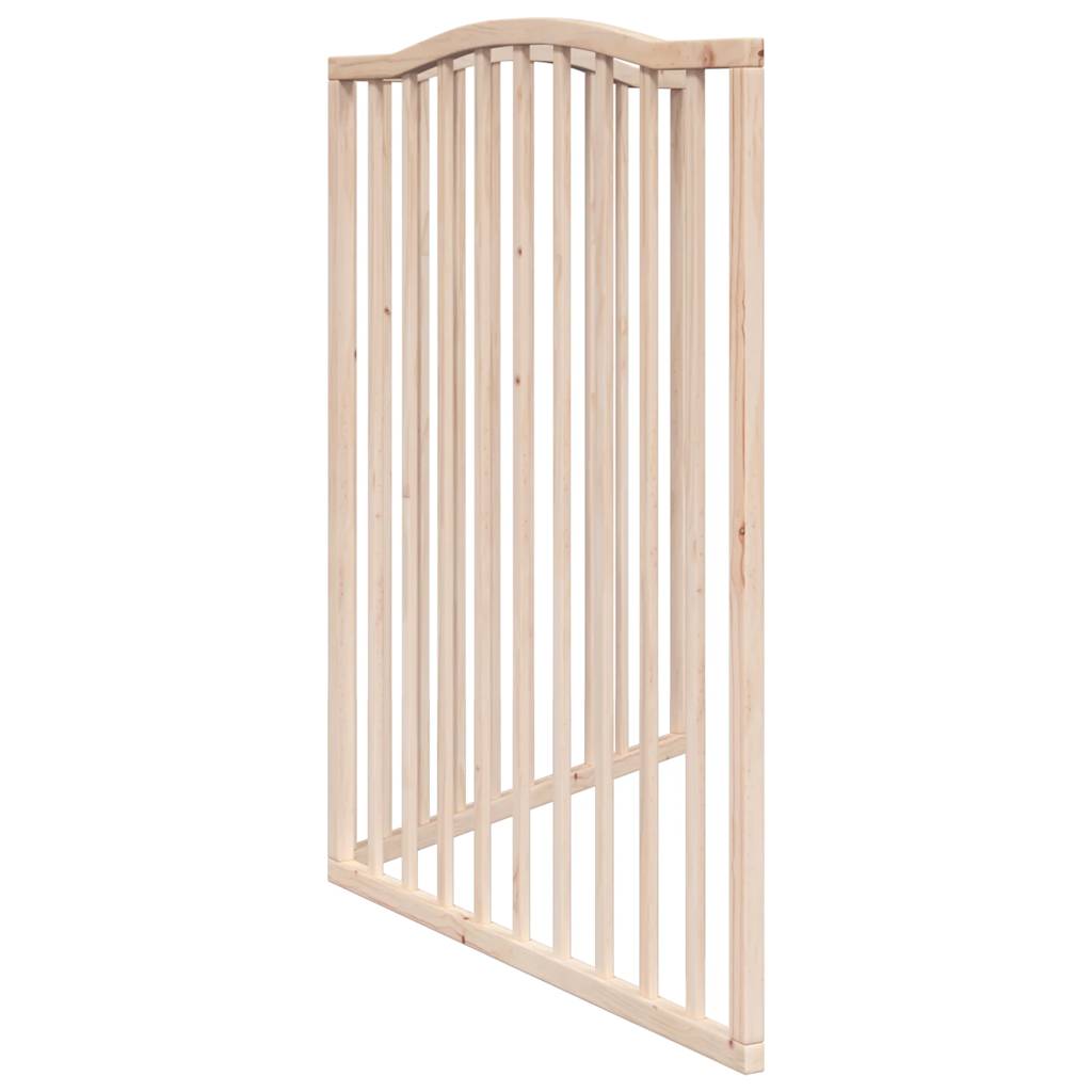 vidaXL Dog Gate Foldable 2 Panels 160 cm Poplar Wood