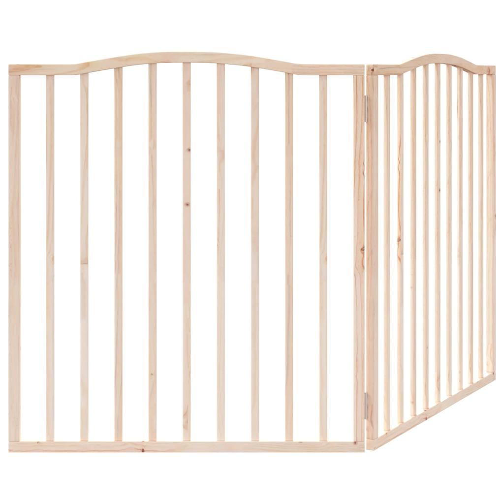 vidaXL Dog Gate Foldable 2 Panels 160 cm Poplar Wood