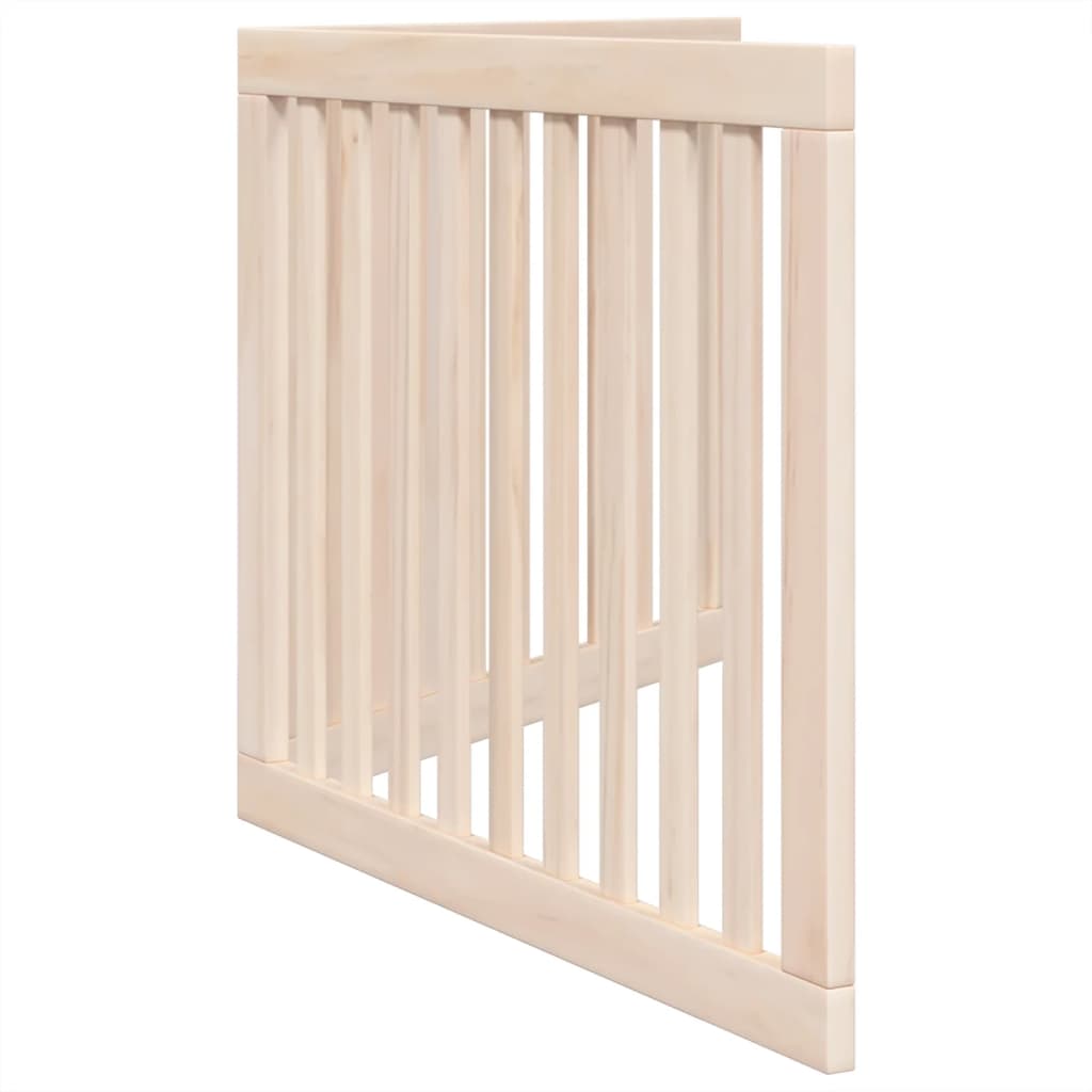 vidaXL Dog Gate Foldable 2 Panels 160 cm Poplar Wood