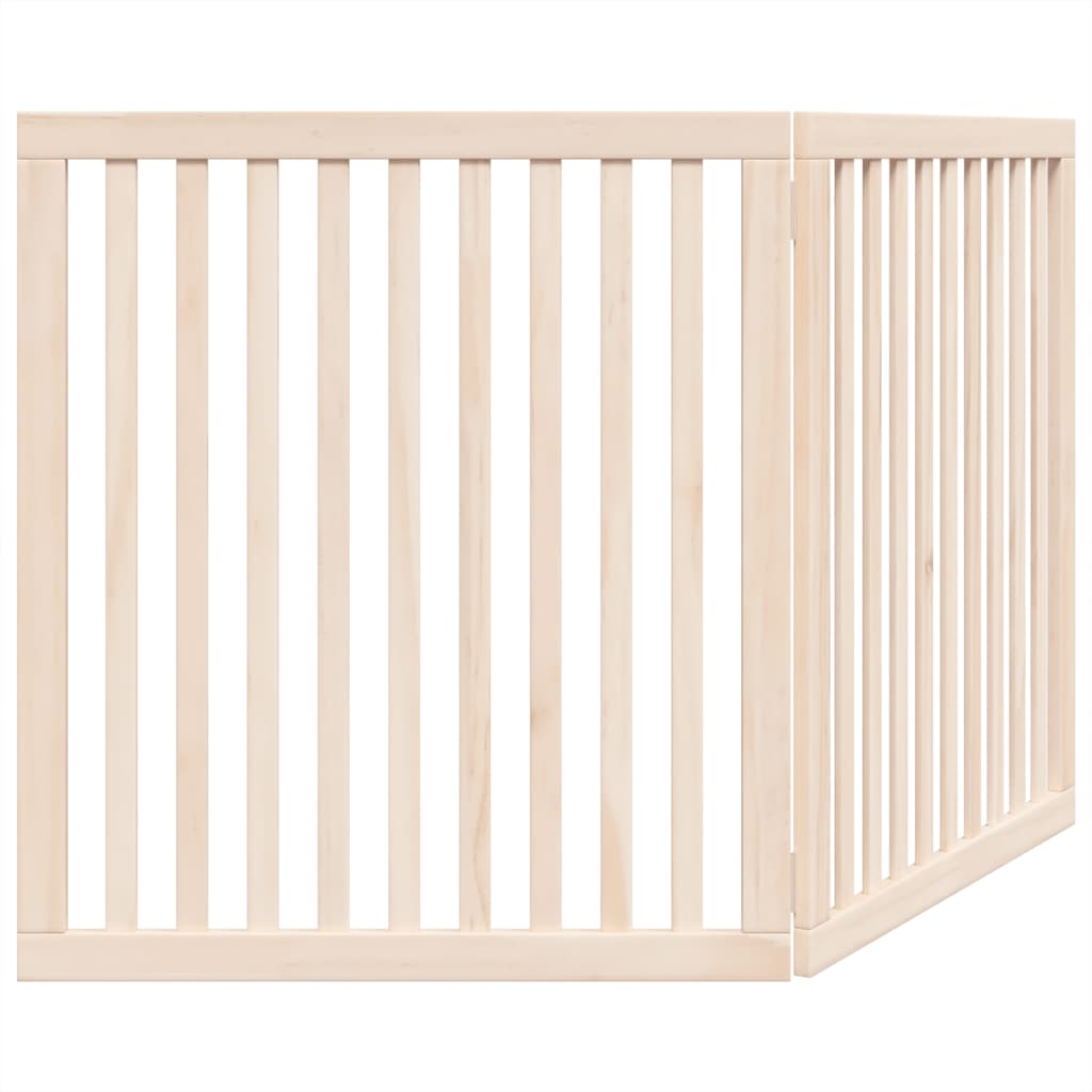 vidaXL Dog Gate Foldable 2 Panels 160 cm Poplar Wood