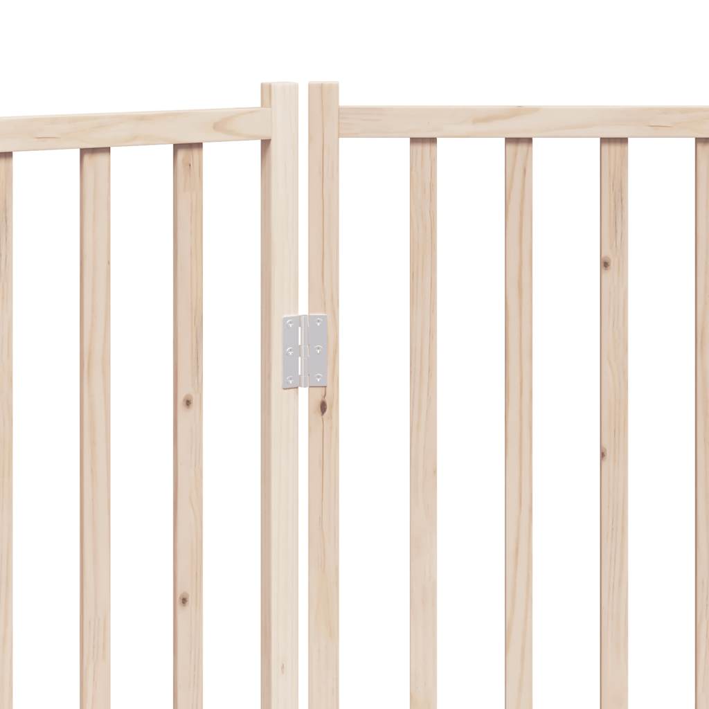 vidaXL Dog Gate Foldable 3 Panels 150 cm Solid Wood Fir