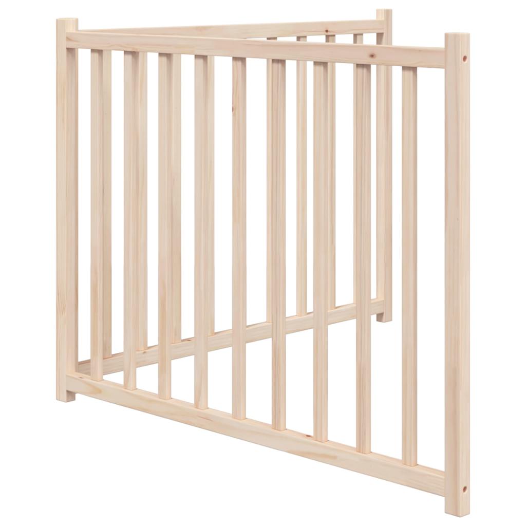 vidaXL Dog Gate Foldable 2 Panels 160 cm Solid Wood Fir