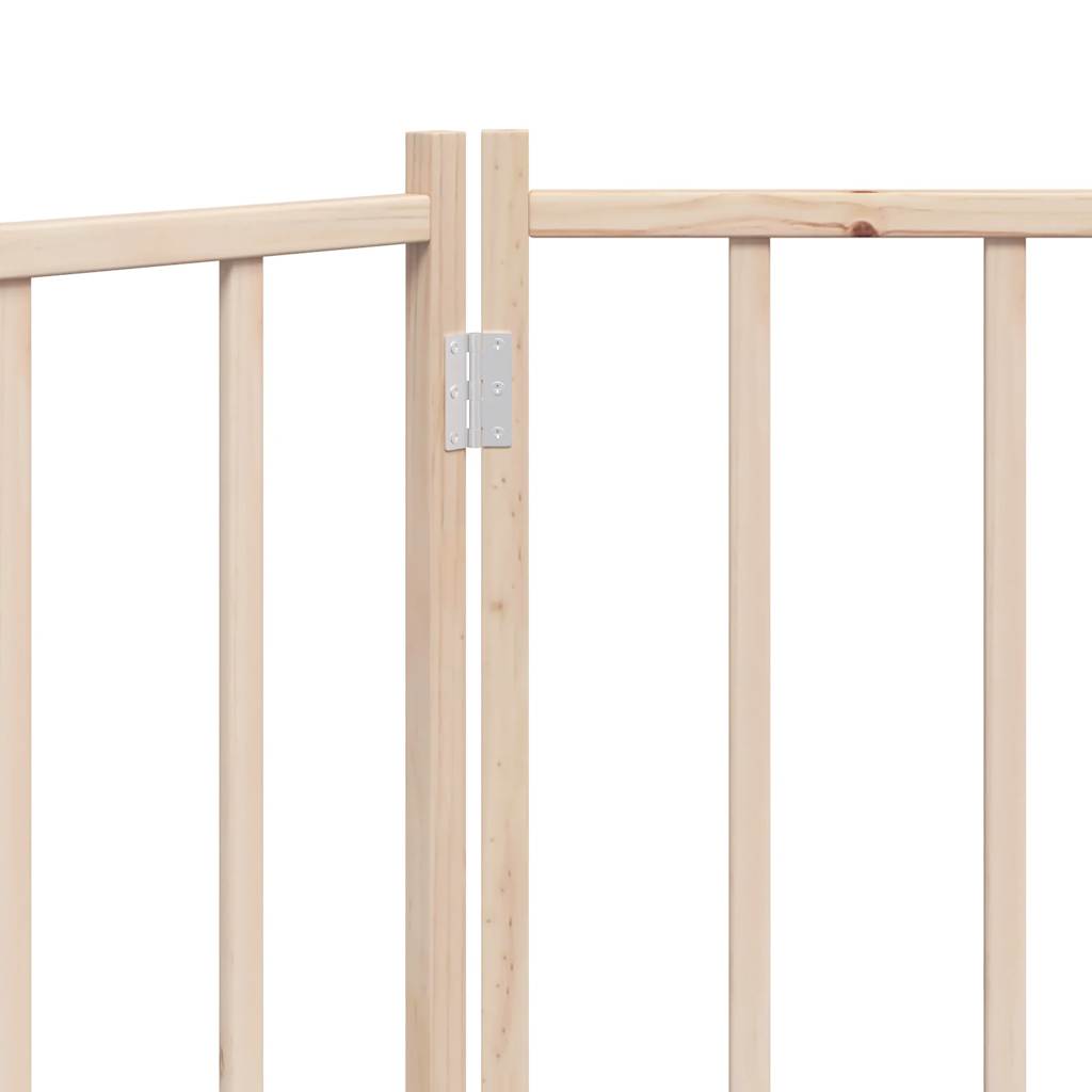 Dog Gate Foldable 2 Panels 160 cm Solid Wood Fir