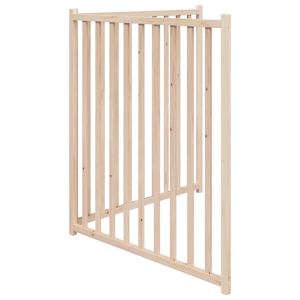 vidaXL Dog Gate Foldable 2 Panels 160 cm Solid Wood Fir