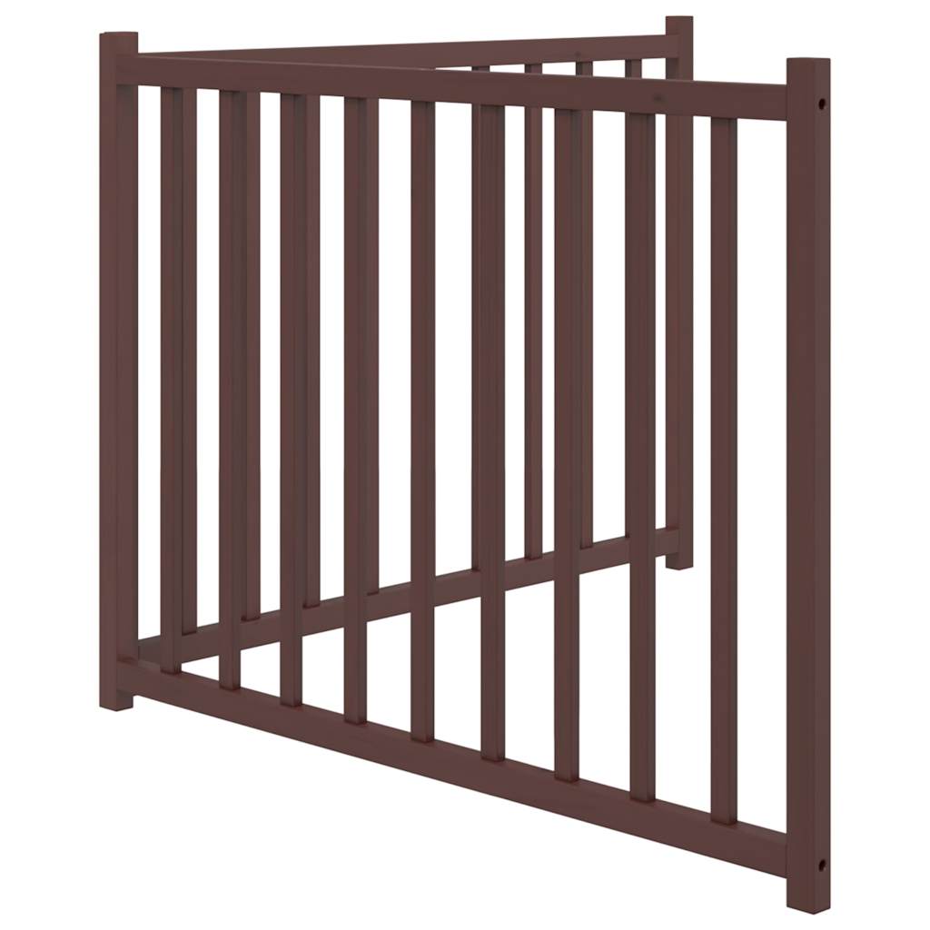 vidaXL Dog Gate Foldable 2 Panels Brown Oak 160 cm Solid Wood Fir