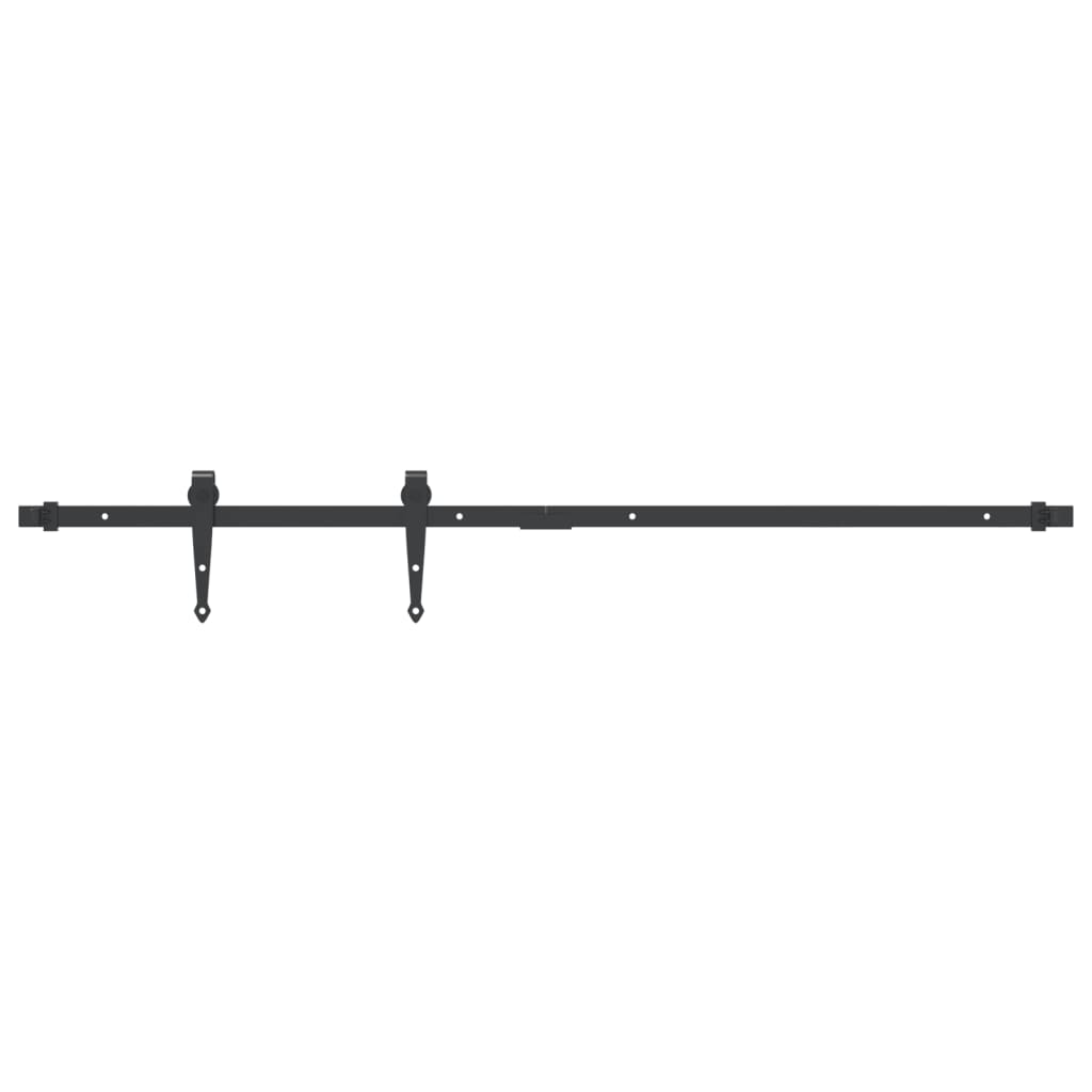 Mini Sliding Cabinet Door Kit Black 122 cm Carbon Steel