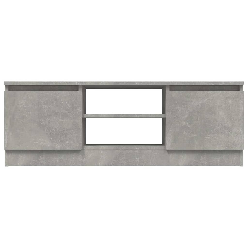 TV Cabinet with Door Concrete Grey 102x30x36 cm