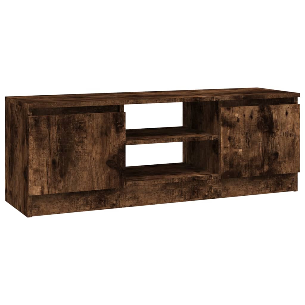 vidaXL TV Cabinet with Door Smoked Oak 102x30x36 cm