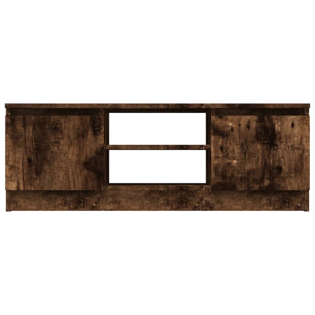 vidaXL TV Cabinet with Door Smoked Oak 102x30x36 cm