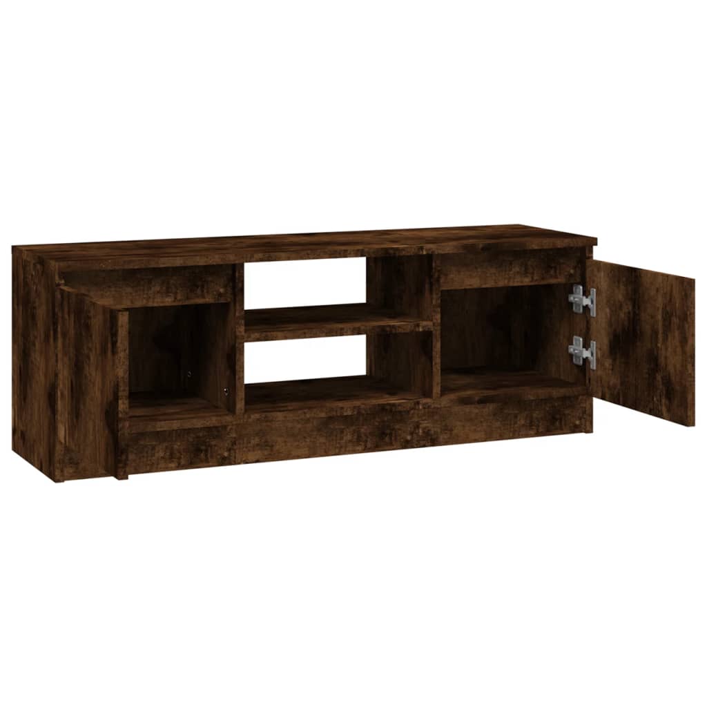 vidaXL TV Cabinet with Door Smoked Oak 102x30x36 cm