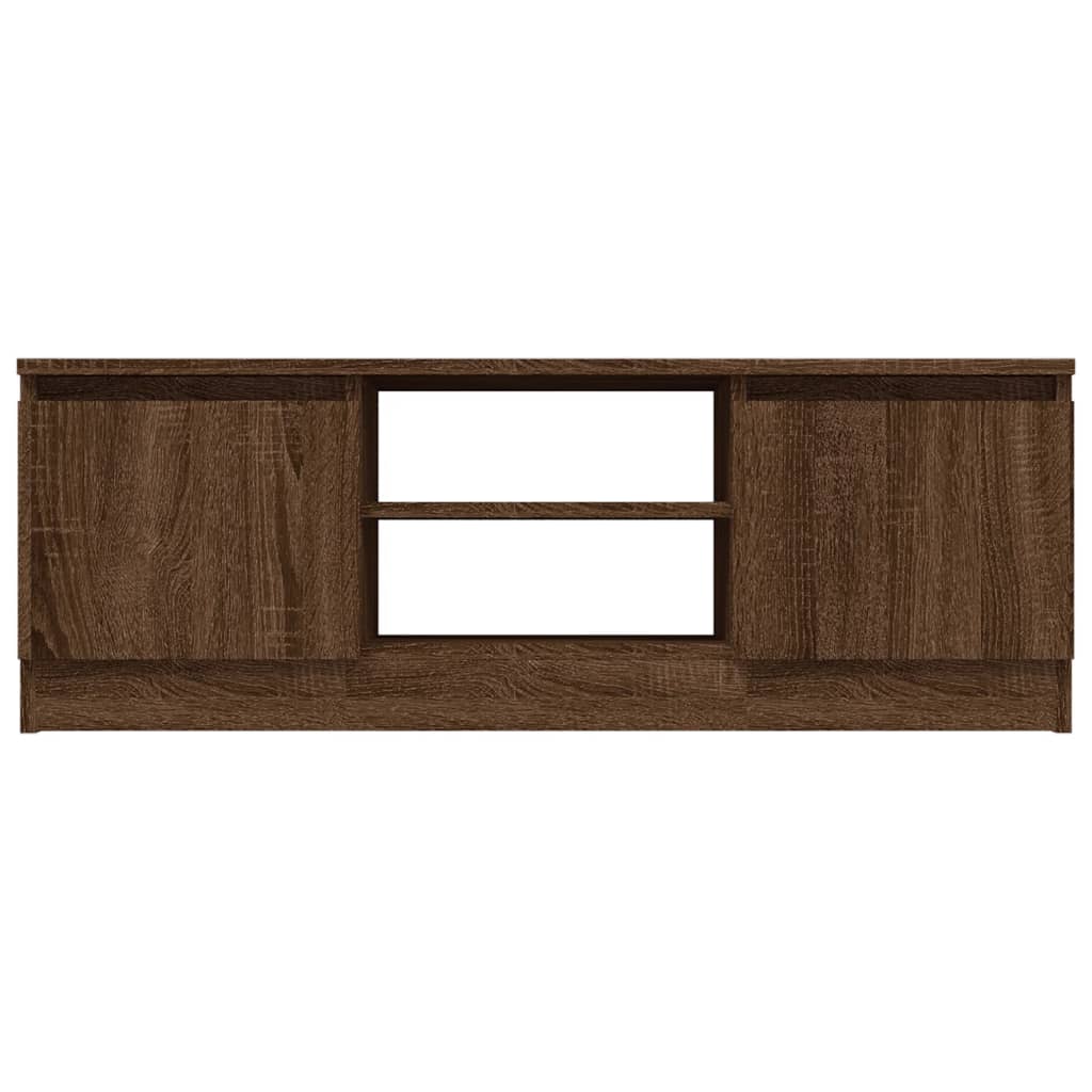 vidaXL TV Cabinet with Door Brown Oak 102x30x36 cm