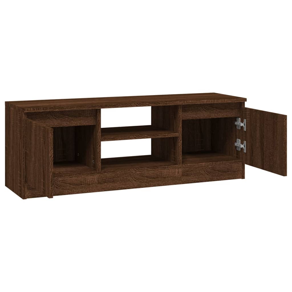 vidaXL TV Cabinet with Door Brown Oak 102x30x36 cm