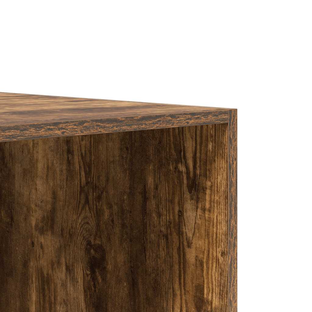 Wardrobe Smoked Oak 100x50x200 cm Engineered Wood