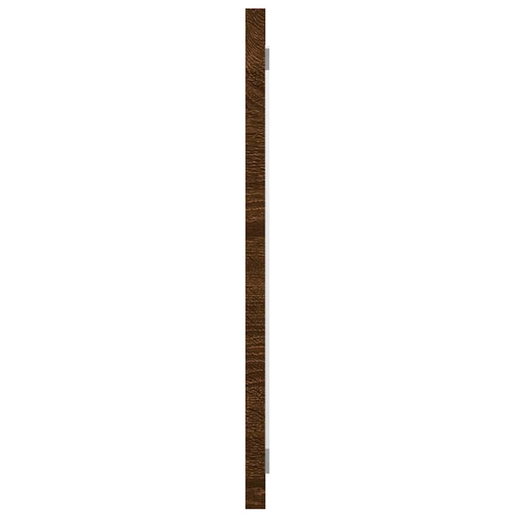 2 Piece Bathroom Furniture Set Brown Oak Engineered Wood