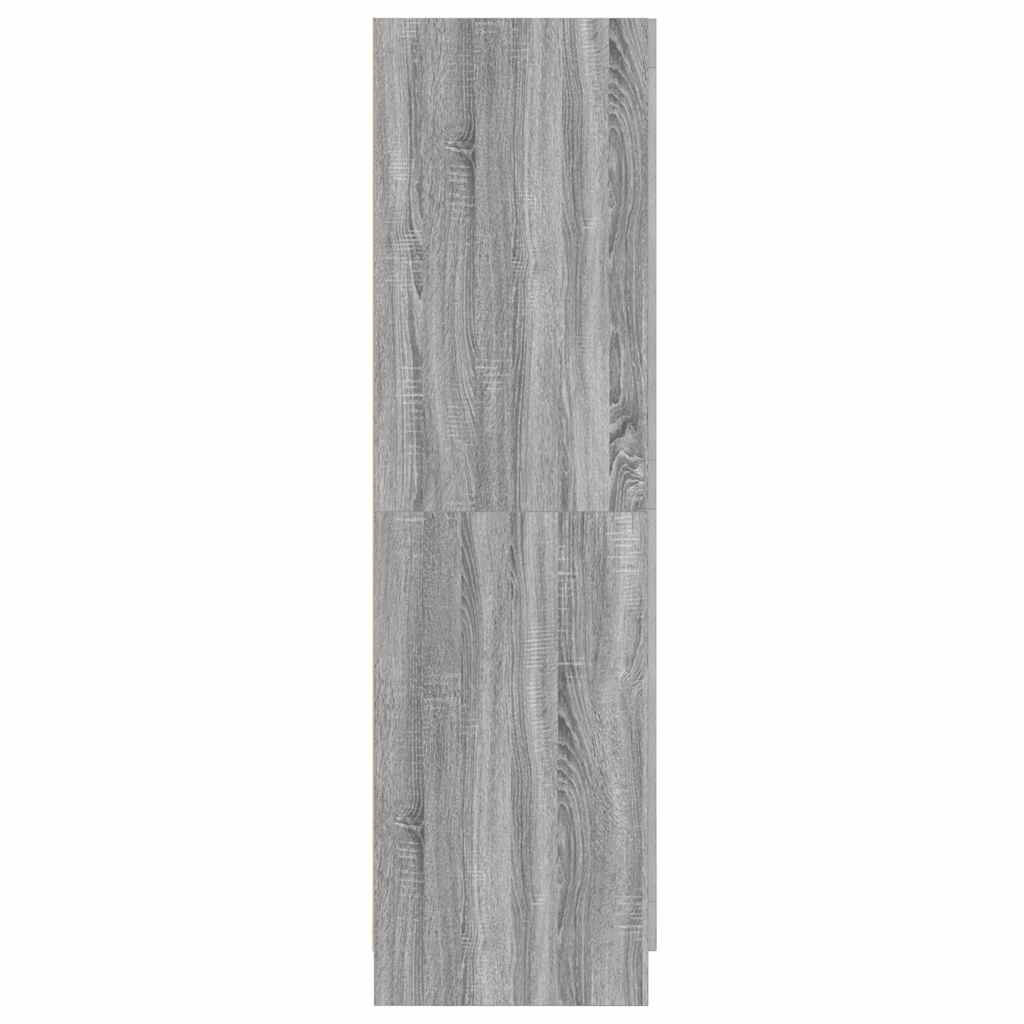 Wardrobe Grey Sonoma 82,5x51,5x180 cm Engineered Wood